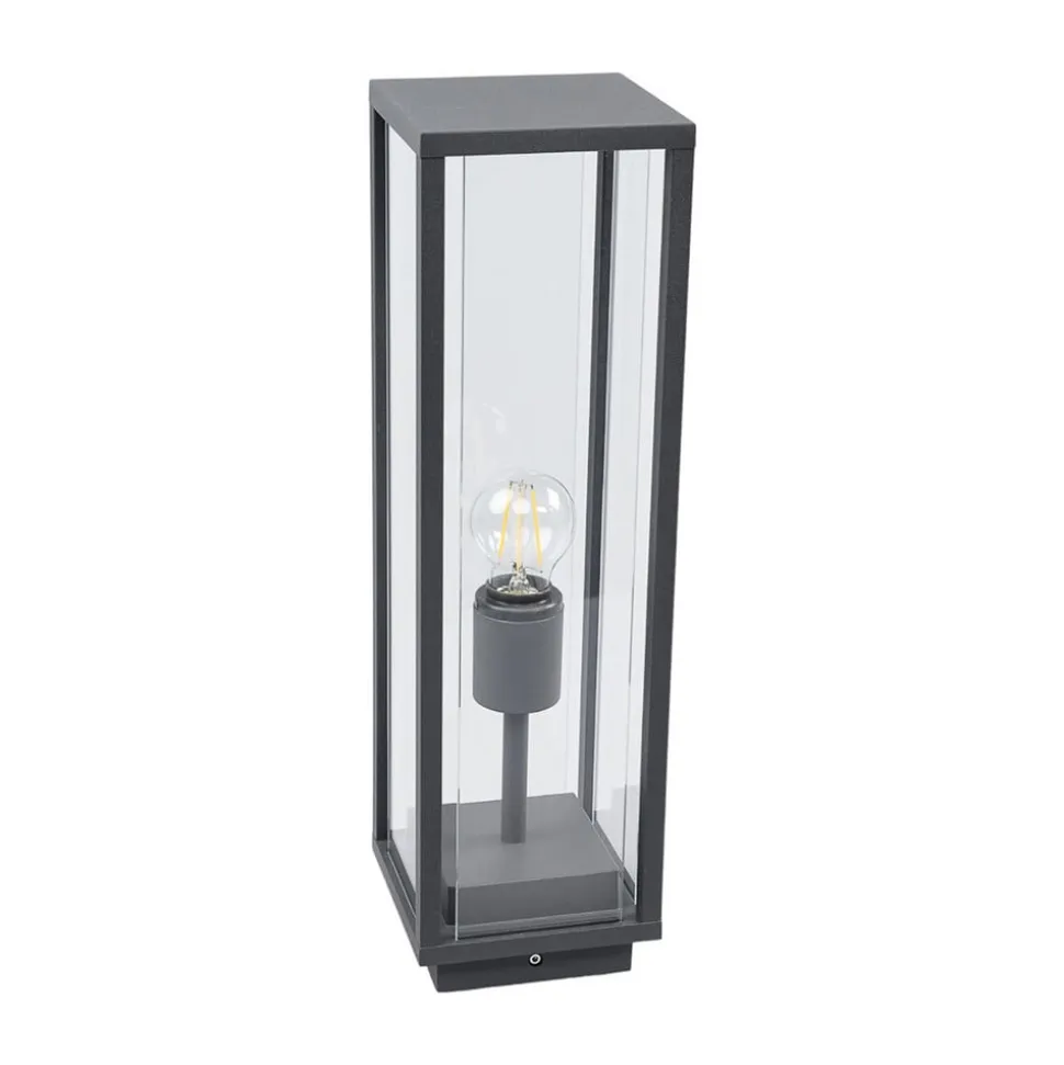 Lucande Annalea sokkellampe, 50 cm, antracit, IP54