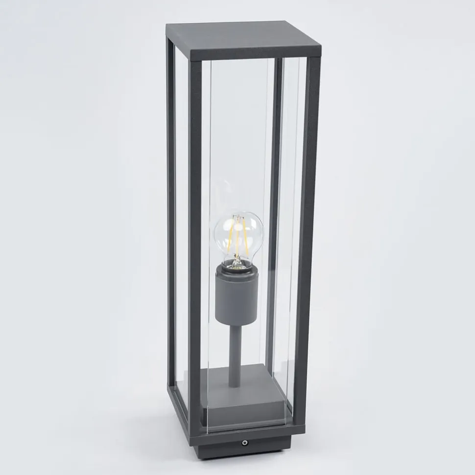 Lucande Annalea sokkellampe, 50 cm, antracit, IP54