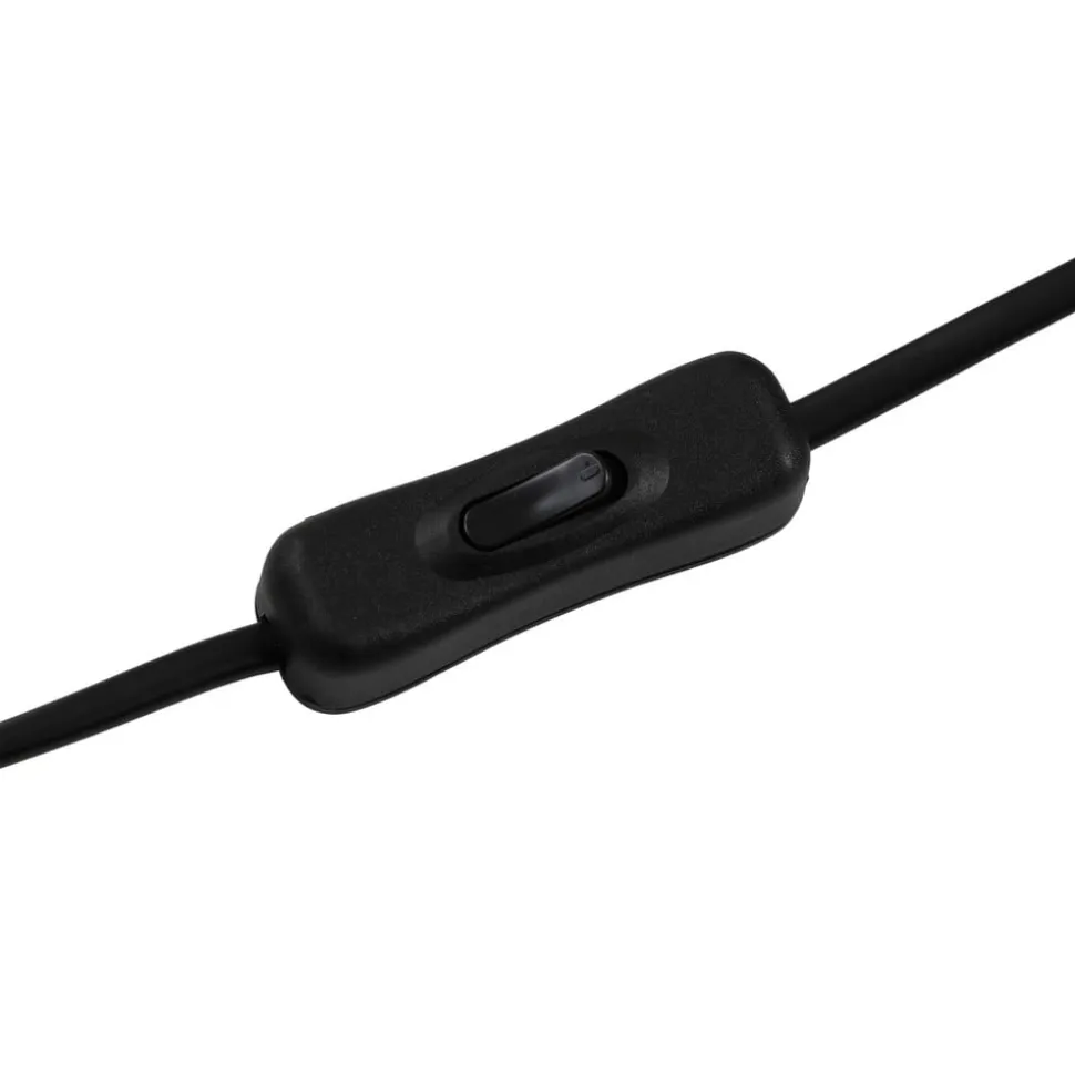Lucande bordlampe Dansari, sort, metal, justerbar