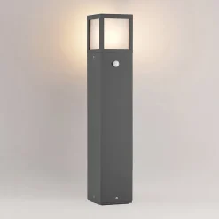 Lucande Dewari vejlampe, bevægelsessensor, E27, 65 cm, IP54