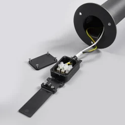 Lucande Fenia LED-vejlampe, 60 cm, sensor, IP54, antracit