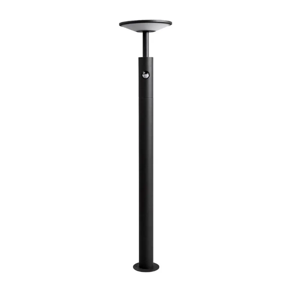 Lucande Fenia LED-vejlampe, 100 cm, sensor, IP54, antracit