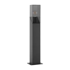 Lucande Fiola sokkellampe, 60 cm, antracit, IP54
