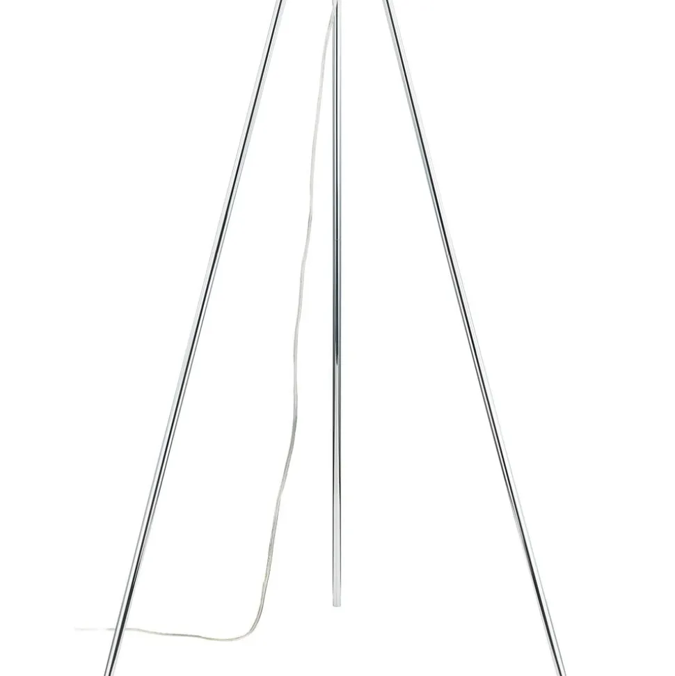 Lucande Gulvlampe Diborah, røggrå, glas, 150 cm, G9