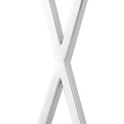 Lucande gulvlampe Evaine, krom/hvid, metal, 157 cm, E27