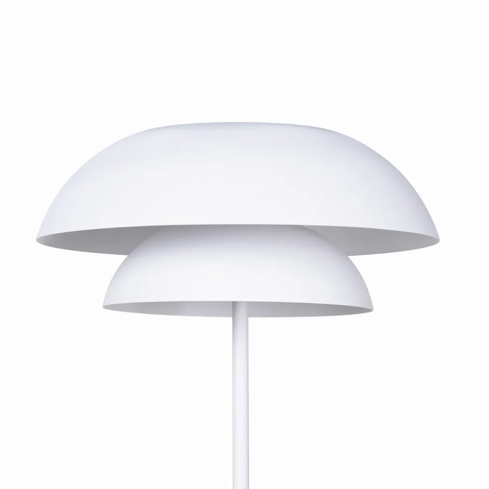 Lucande gulvlampe Kellina, 151 cm, hvid, metal, E27