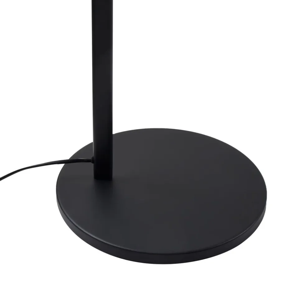 Lucande gulvlampe Silka, højde 216 cm, sort, metal