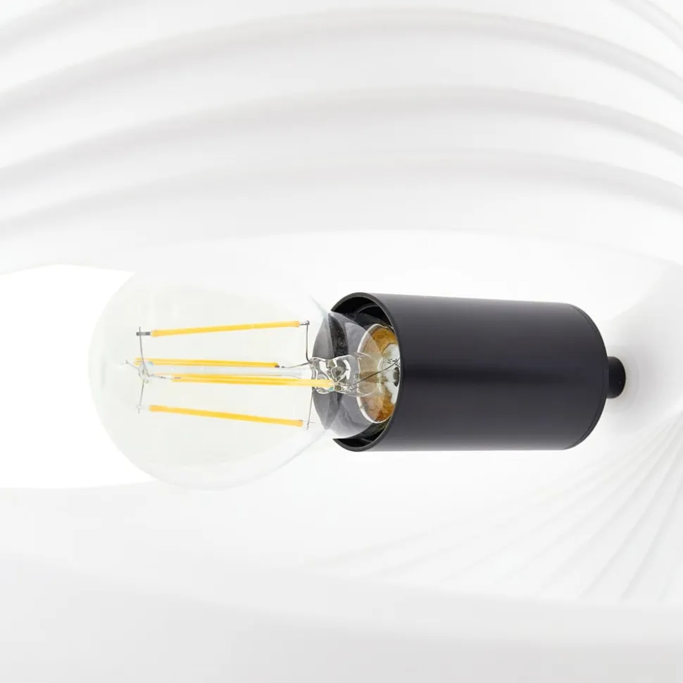 Lucande Helva gulvlampe, 150 cm, hvid/sort, drejelig