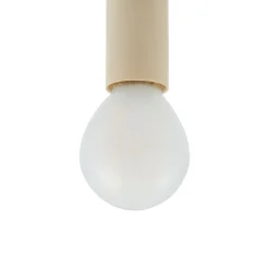 Lucande hængelampe Bidolo, sort, glas, Ø 15 cm, IP44