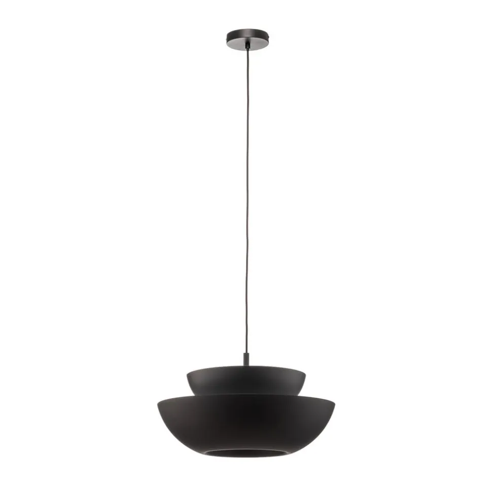 Lucande hængelampe Kellina, Ø 48 cm, sort, metal