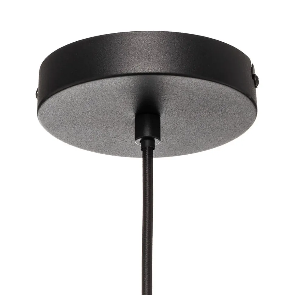 Lucande hængelampe Kellina, Ø 48 cm, sort, metal