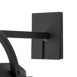 Lucande 2-i-1 LED-solcellelampe Tilena, sort, rund, aluminium