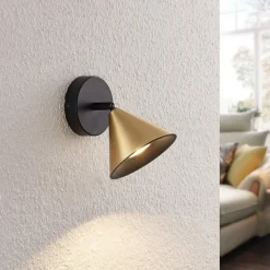 Lucande Kartio loftlampe 1 lysk., drejelig messing