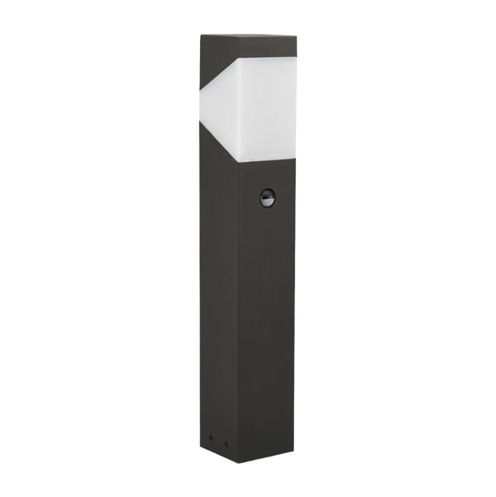 Lucande Kiran sokkellampe, 60 cm, sensor, grå, IP44, E27