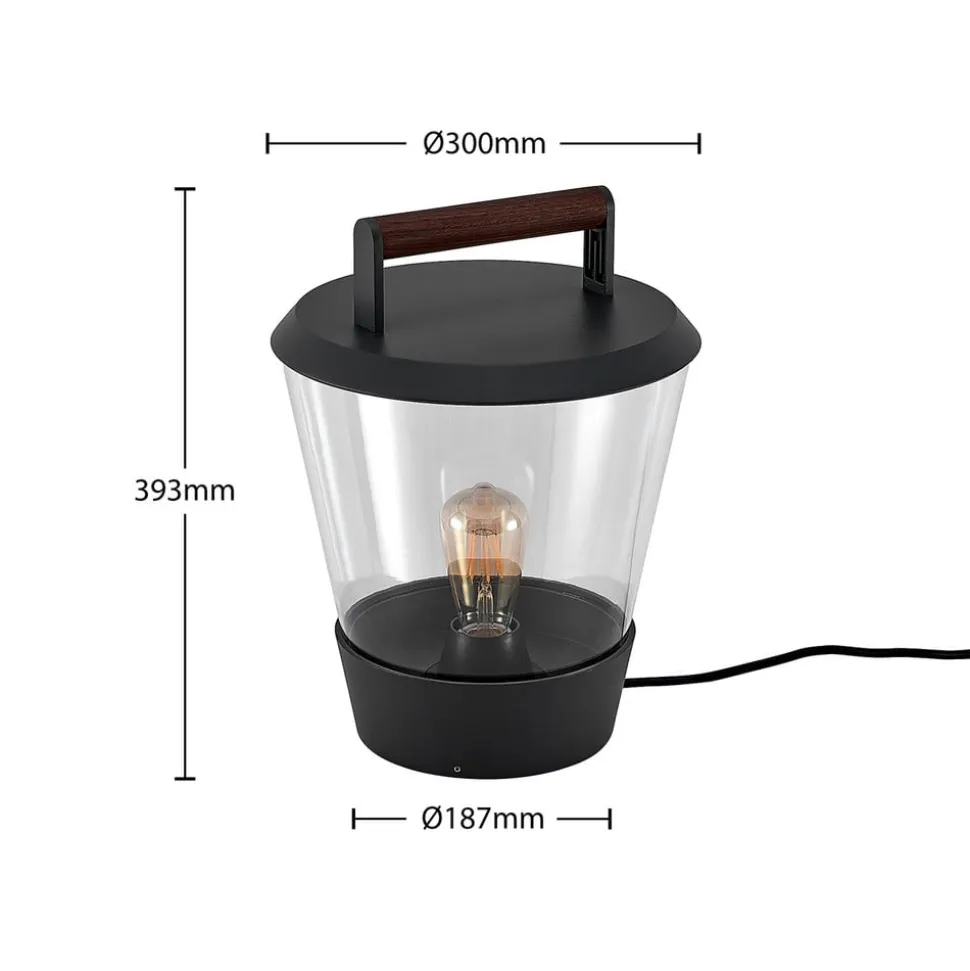 Lucande Larkyn bordlampe, udendørs dekoration