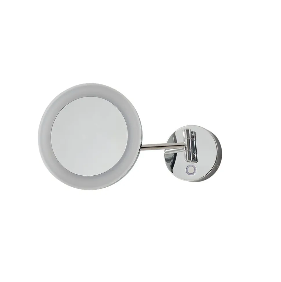Lucande LED kosmetikspejl Fyria, krom, stål, CCT
