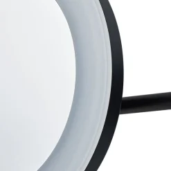 Lucande LED kosmetikspejl Fyria, sort, stål, CCT