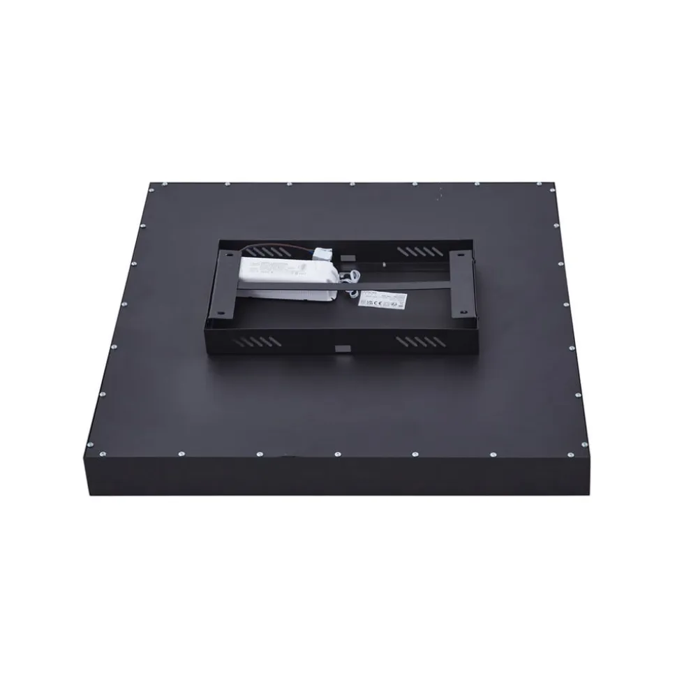 Lucande LED loftlampe Leicy, sort, 60 cm, RGBIC, CCT