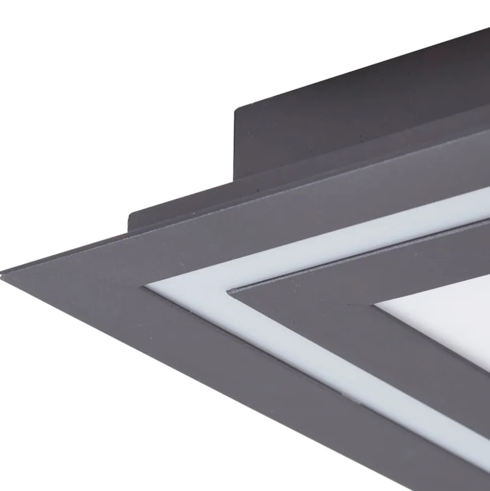 Lucande LED loftlampe Leicy, sort, 124 cm, RGB, CCT