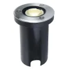 Lucande LED nedgravningslampe Kenan, Ø 7 cm, stål, IP67