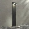 Lucande LED pullert Silvan, 100 cm, antracit, metal