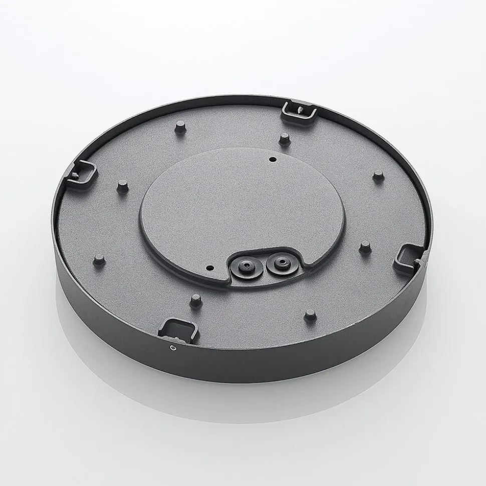 Lucande LED udendørs loftlampe Sora, rund, sensor, IP54