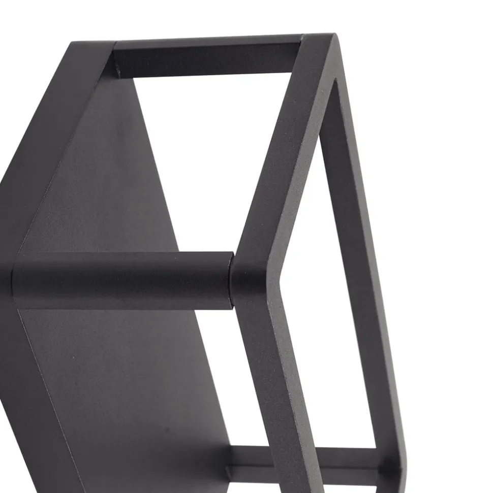 Lucande LED udendørs væglampe Thorvid, højde 26 cm, sort