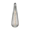 Lucande LED-dråbepære E27 4W, røgfarvet, Ø 9 cm, 1800K