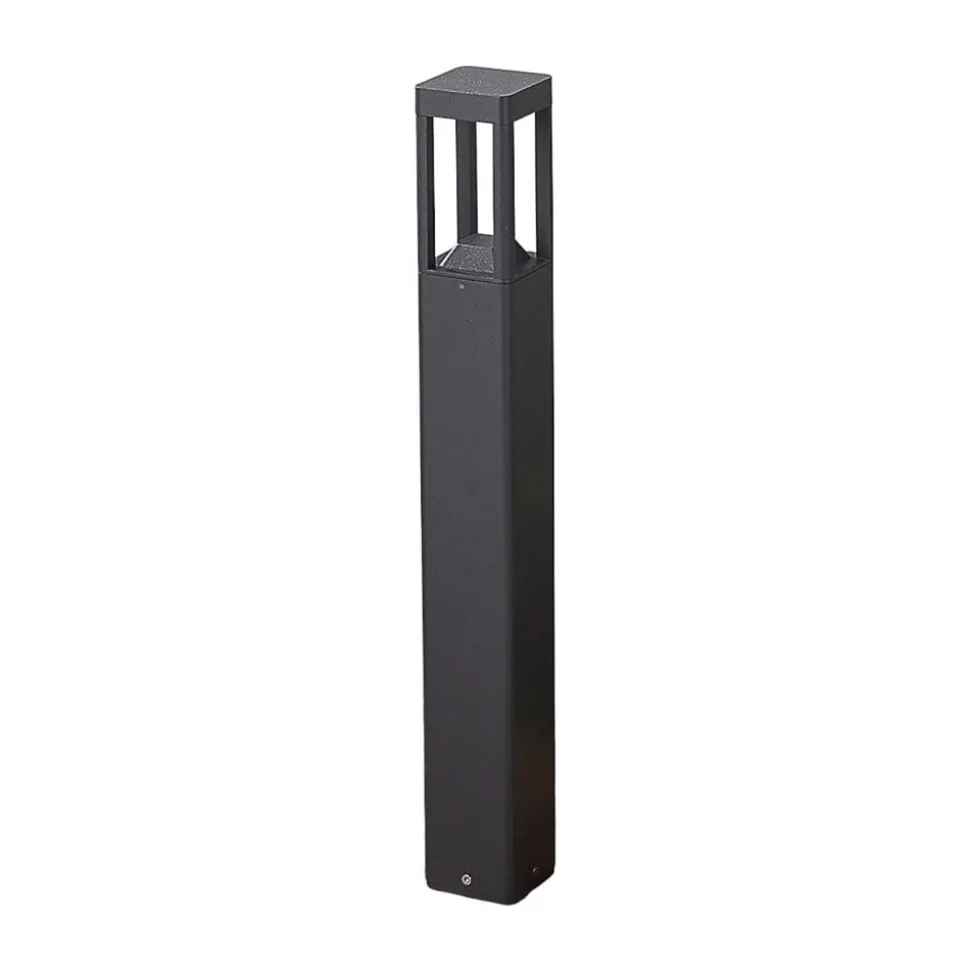 Lucande LED-gadelampe Bernd, 60 cm, antracit, aluminium