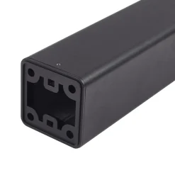 Lucande LED-gadelampe Dakil, sort, aluminium
