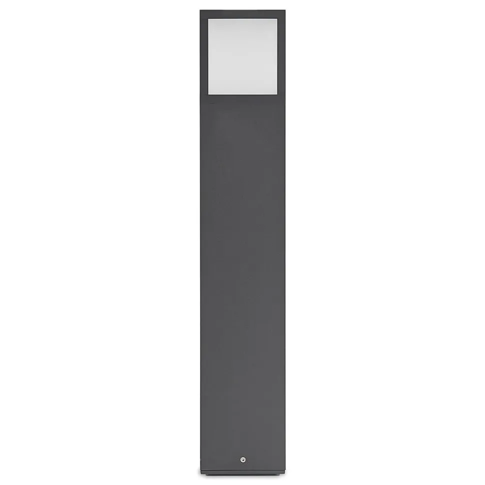 Lucande LED-gadelampe Dewari, 65 cm, mørkegrå, IP54