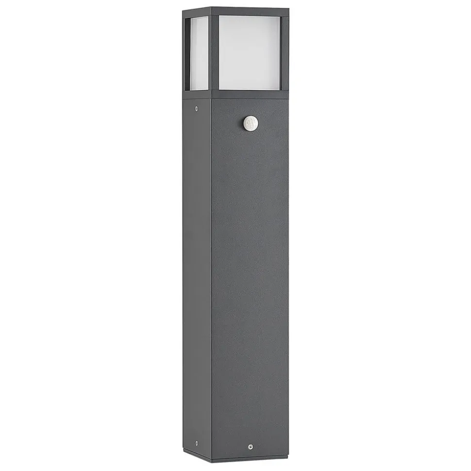 Lucande LED-gadelampe Dewari, bevægelsessensor, 65 cm, IP54
