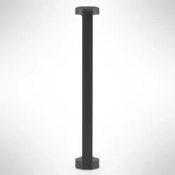 Lucande LED-gadelampe Habsa, 80 cm, antracit, metal