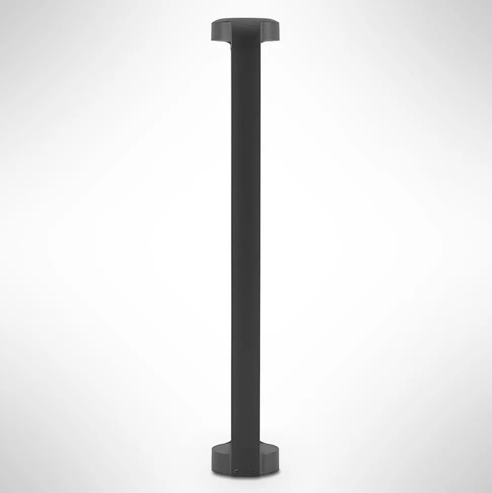 Lucande LED-gadelampe Habsa, 80 cm, antracit, metal