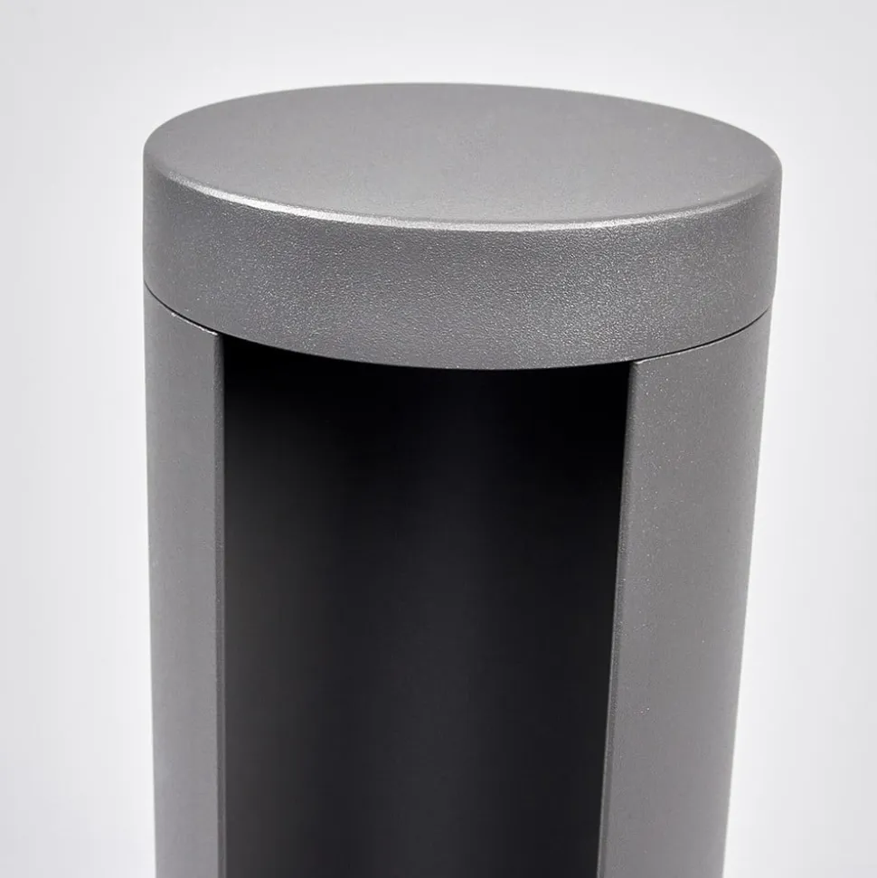 Lucande LED-gadelampe Jaron, 65 cm, antracit, IP54