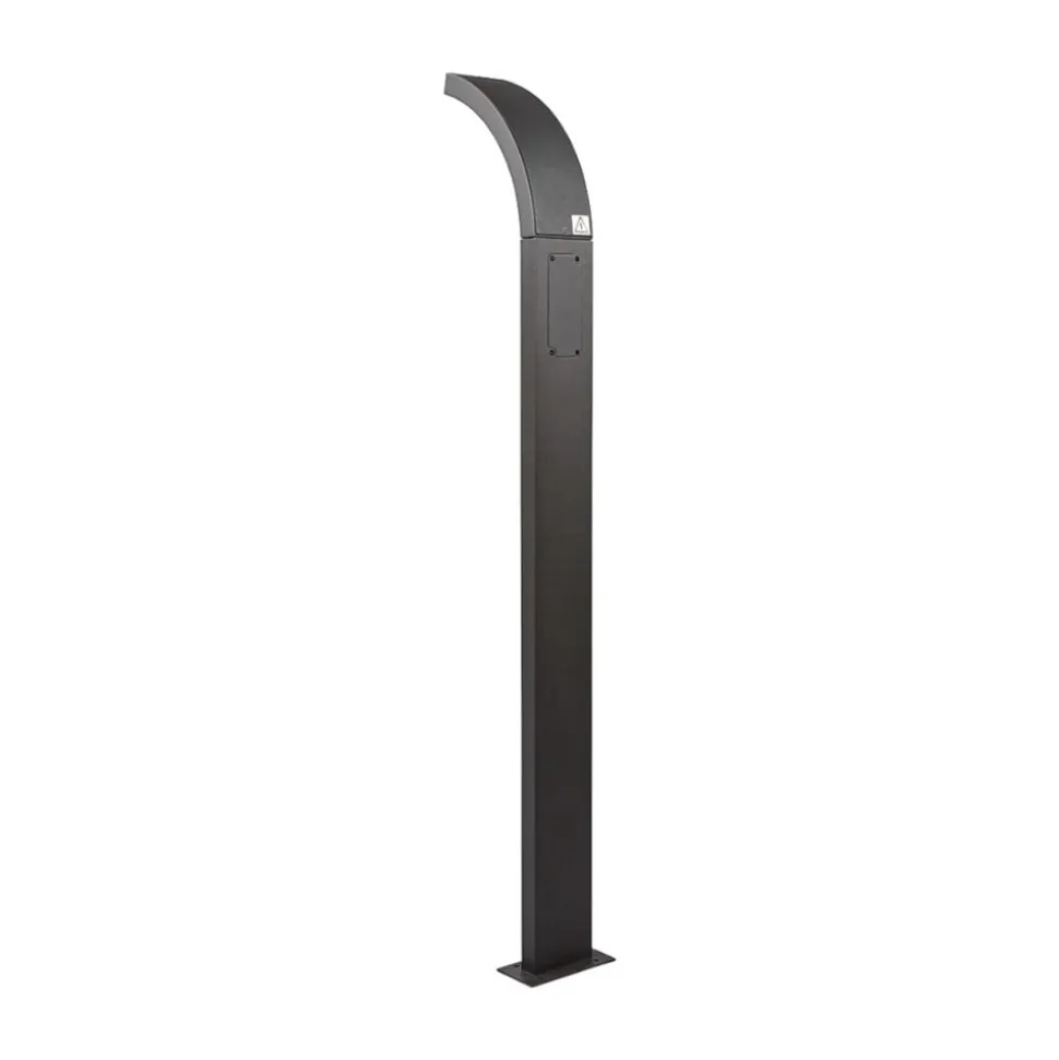 Lucande LED-gadelampe Juvia, 100 cm, bevægelsessensor, IP54