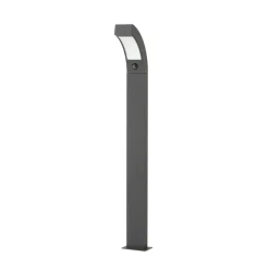 Lucande LED-gadelampe Lennik, sensor, 100 cm, antracit