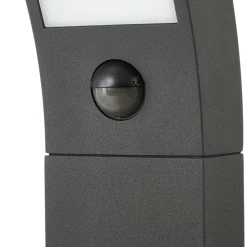 Lucande LED-gadelampe Lennik, sensor, 100 cm, antracit