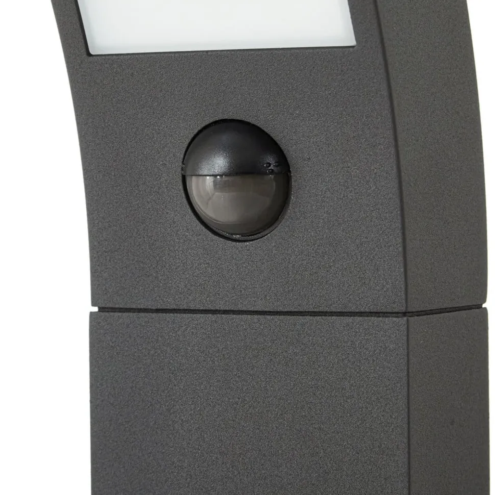 Lucande LED-gadelampe Lennik, sensor, 100 cm, antracit