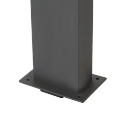 Lucande LED-gadelampe Lennik, sensor, 100 cm, antracit