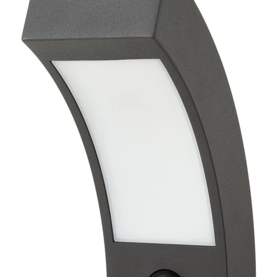 Lucande LED-gadelampe Lennik, sensor, 100 cm, antracit