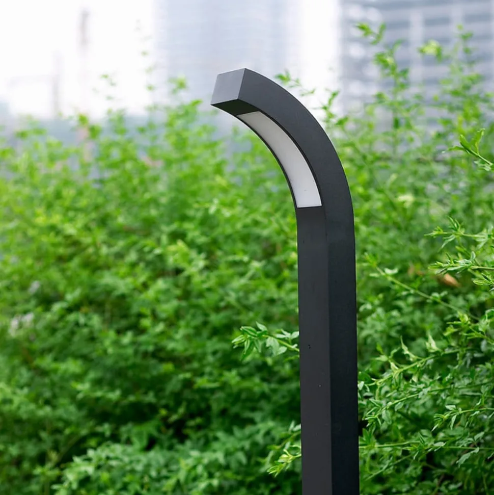 Lucande LED-gadelampe Lennik, 100 cm, antracit, metal