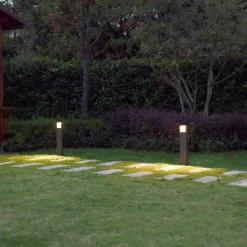 Lucande LED-gadelampe Leya, 65 cm, antracit, metal, IP54