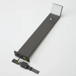 Lucande LED-gadelampe Nevio, sensor, 60 cm, antracit