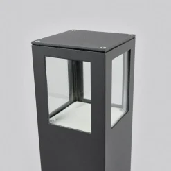 Lucande LED-gadelampe Nicola, 65 cm, antracit, P54