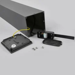 Lucande LED-gadelampe Nicola, 65 cm, antracit, P54