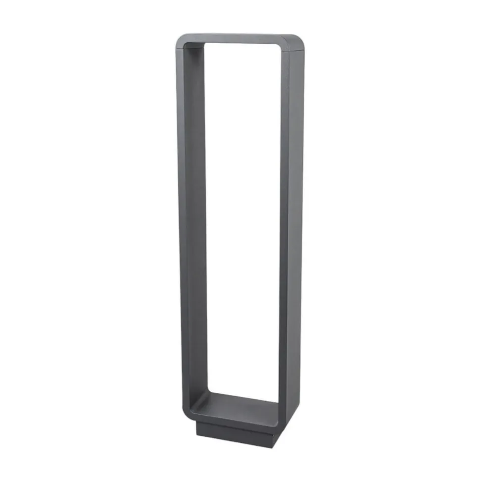 Lucande LED-gadelampe Ninon, 80 cm, antracit, metal