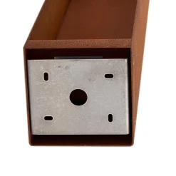 Lucande LED-gadelampe Oxido, rustfarvet, cortenstål