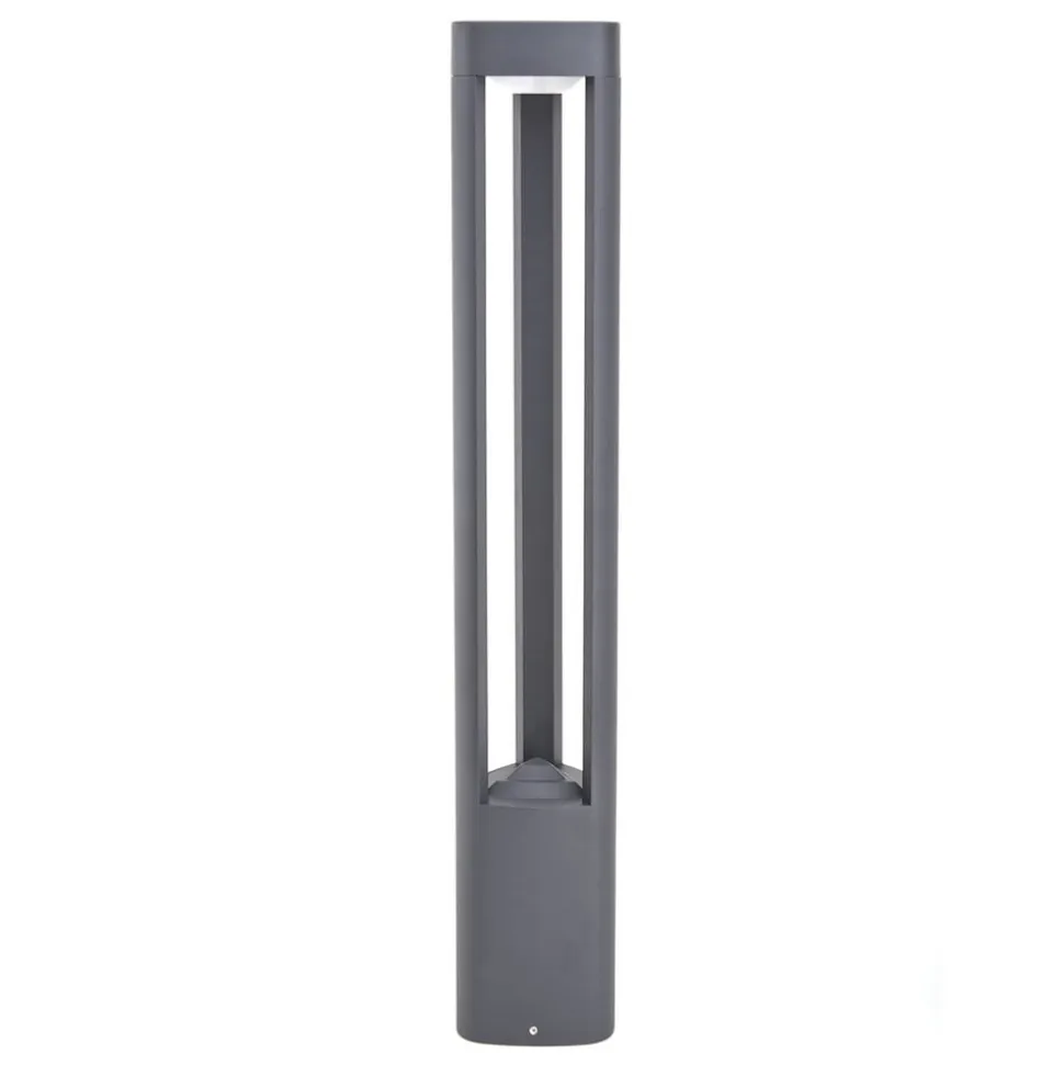 Lucande LED-gadelampe Pirron, 80 cm, trekantet, IP54