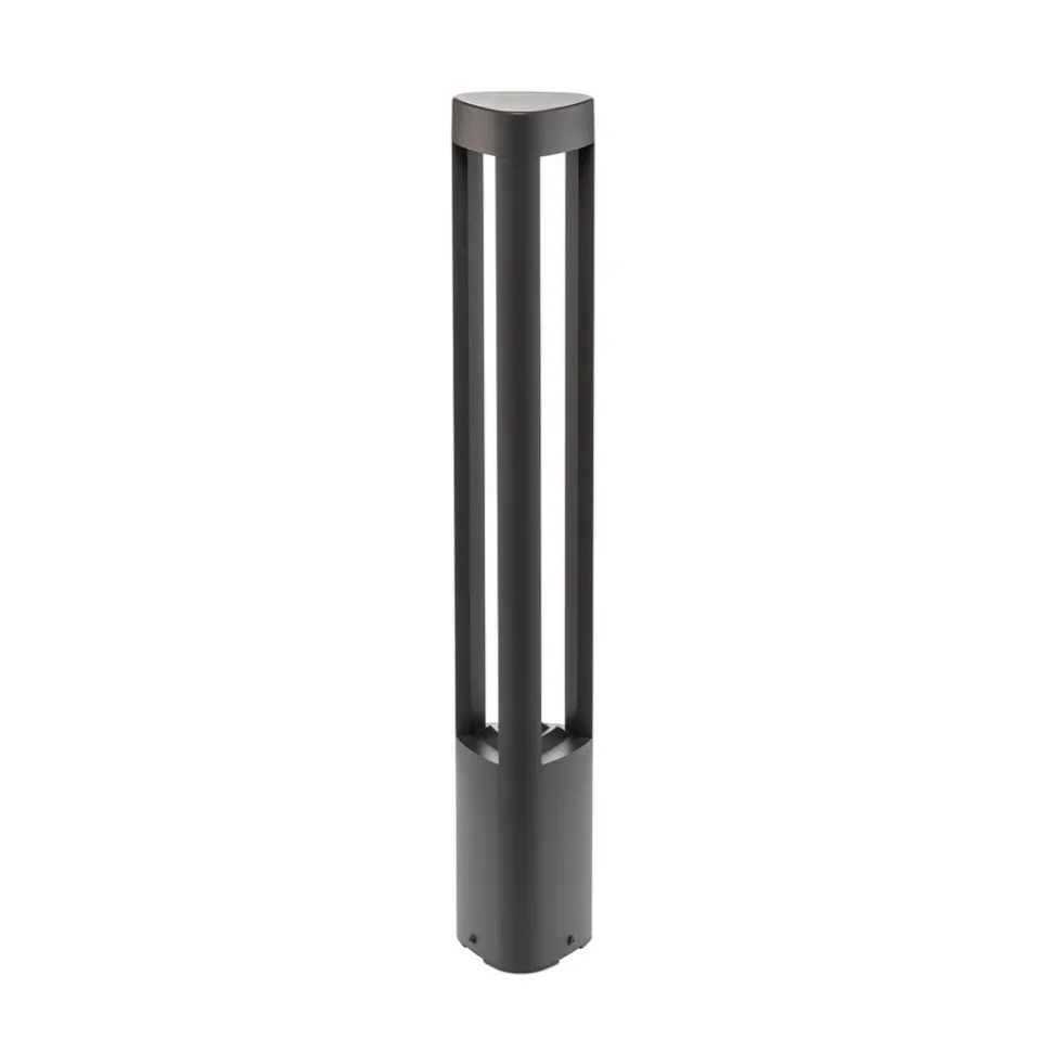 Lucande LED-gadelampe Pirron, 80 cm, trekantet, IP54